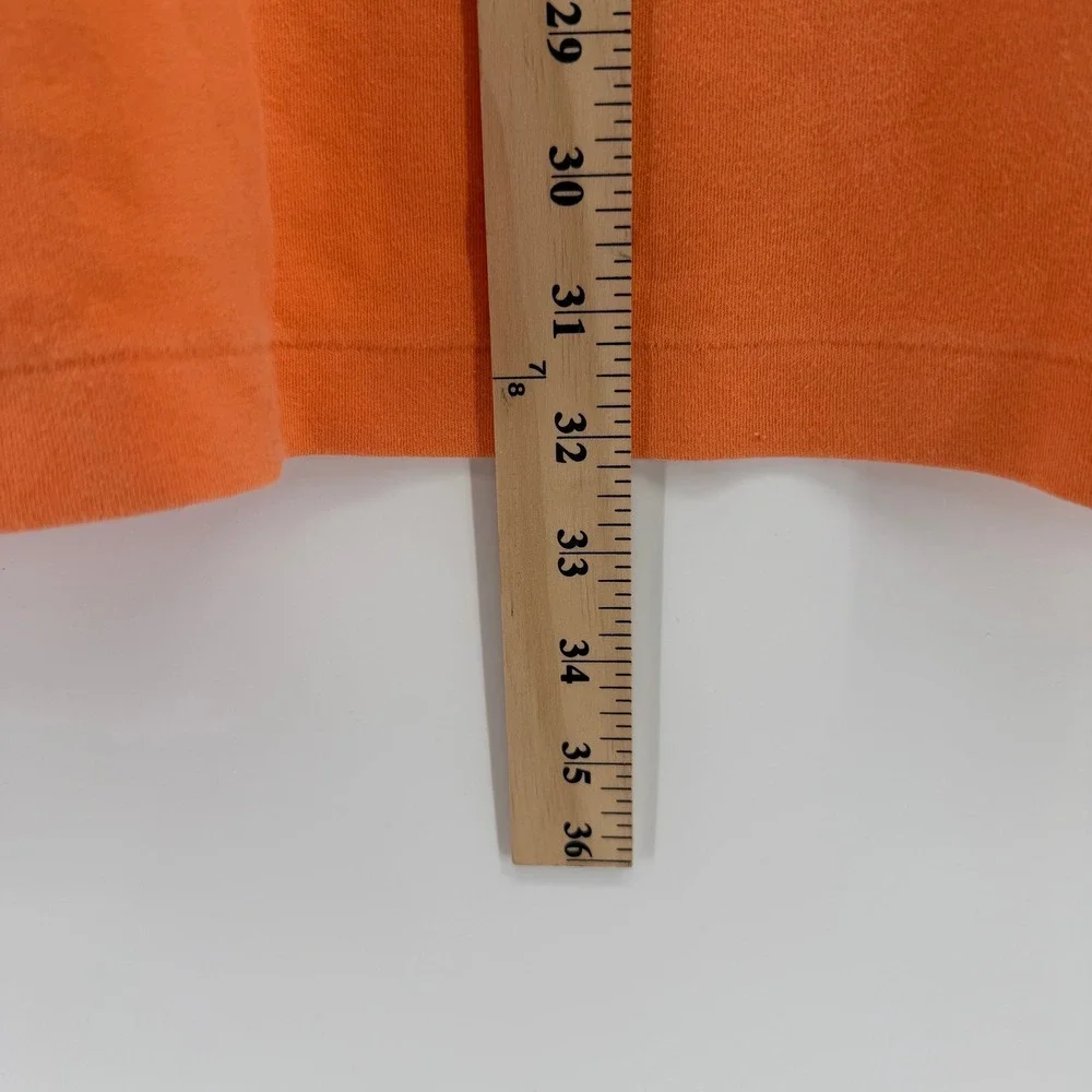 Polo Ralph Lauren Polo Shirt Mens‎ XL Orange Blue Pony Logo Pique Cotton Preppy